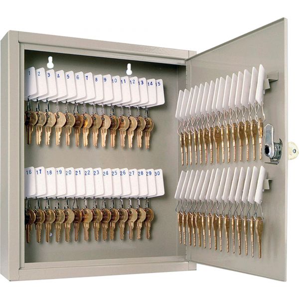 MMF2019060A03 SteelMaster Uni-Tag Key Cabinet, 60-Key, Steel, Sand, 10 5/8 x 3 x 12 1/8