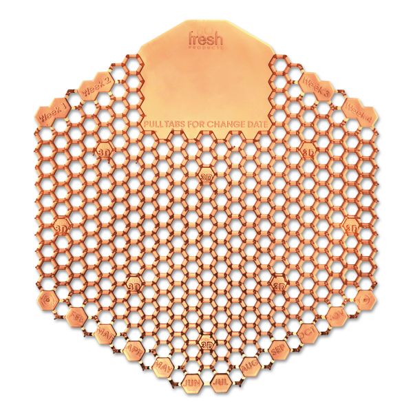 FRS3WDS60MAN Fresh Products Wave 3D Urinal Deodorizer Screen, Orange, Mango Fragrance, 10 Screens/Box