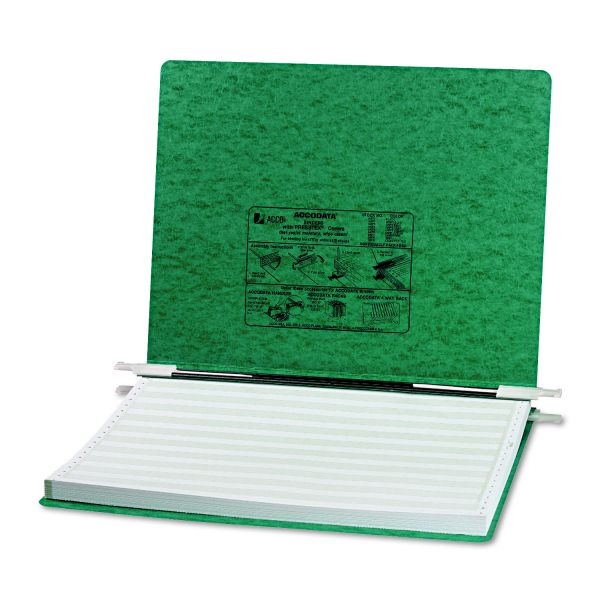 ACC54076 ACCO PRESSTEX Covers w/Storage Hooks, 6" Cap, 14 7/8 x 11, Dark Green