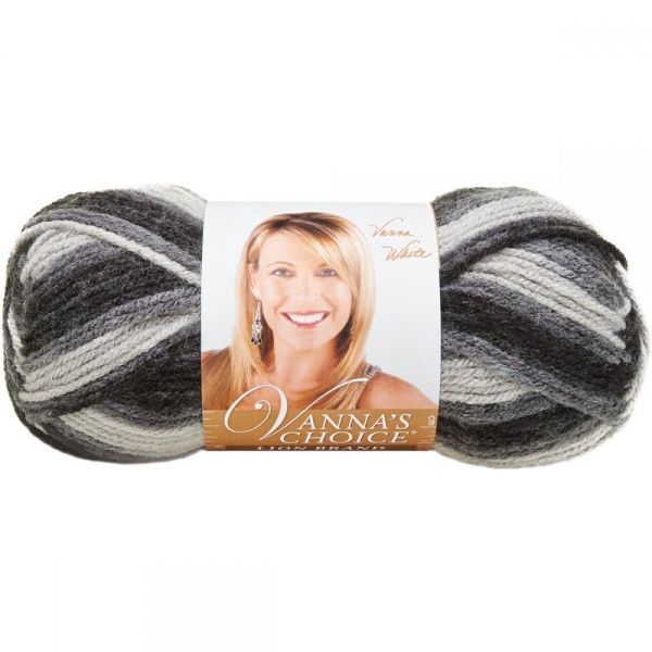 NOTM324813 Lion Brand Vanna's Choice Yarn - Charcoal Print