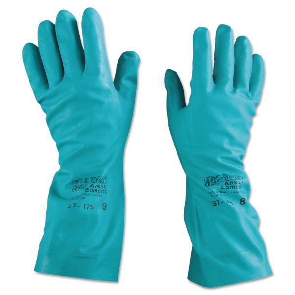 ANS371758 AnsellPro Sol-Vex Nitrile Gloves, Size 8