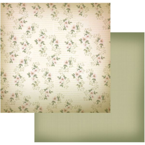 NOTM323465 Vintage Rose Garden Double-Sided Paper 12"X12"