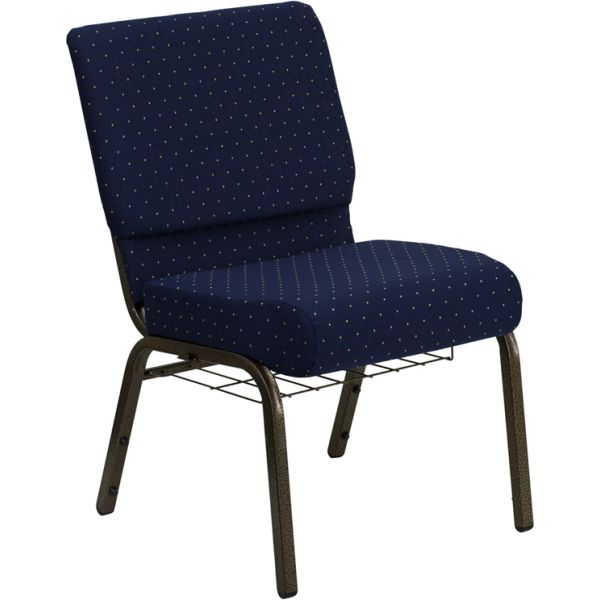 FHFFDCH02214GVS0810BASGG Flash Furniture Blue Fabric Big & Tall Church Chair