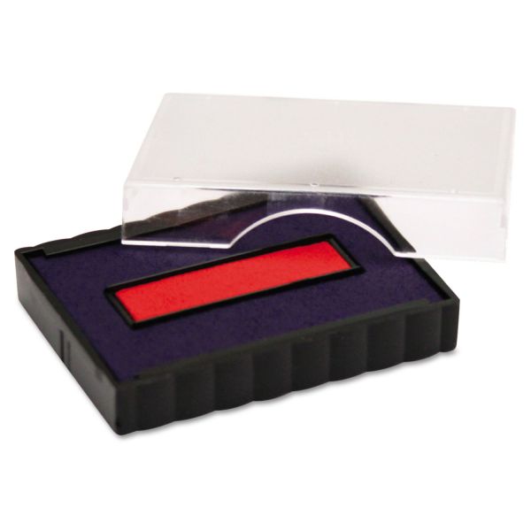 USSP4750BR Identity Group Trodat E4750 Stamp Replacement Pad, 1 x 1 5/8, Blue/Red