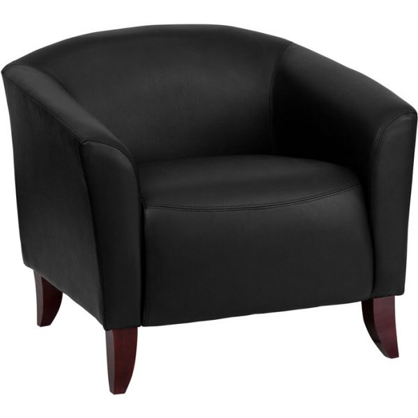 FHF1111BKGG Flash Furniture Imperial Series Black Leather Chair