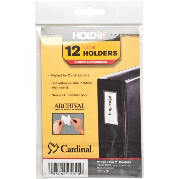 CRD21820 Cardinal HOLDit! Self-Adhesive Label Holders