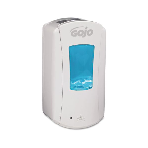 GOJ198004 GOJO LTX-12 Touch-Free Dispenser, 1200mL, 5 1/4 x 3 1/3 x 10 1/2, White/White