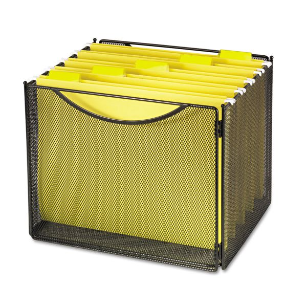 SAF2170BL Safco Desktop File Storage Box, Steel Mesh, 12-1/2w x 11d x 10h