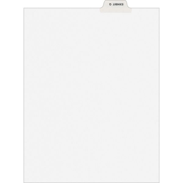AVE12390 Avery-Style Preprinted Legal Bottom Tab Dividers, Exhibit Q, Letter, 25/Pack