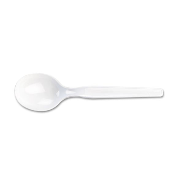 DXESM207 Dixie Plastic Cutlery, Heavy Mediumweight Soup Spoon, 100-Pieces/Box