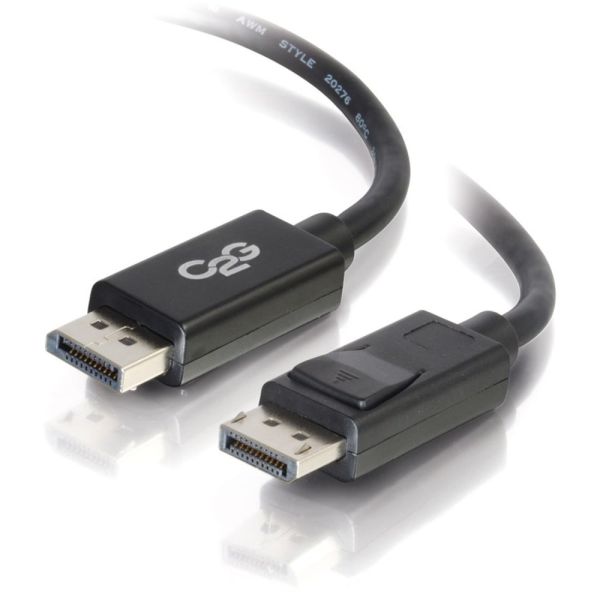 C2G 6ft DisplayPort Cable with Latches, 4K 60Hz, DisplayPort Male to ...