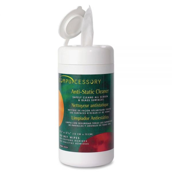 CCS24224 Compucessory CRT Screen Cleaning Wipes Dispenser
