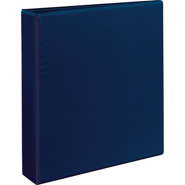 AVE79805 Avery Heavy-Duty 3-Ring View Binder w/1-Touch EZD Rings, 1 1/2" Capacity, Navy Blue