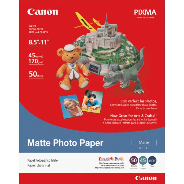 CNM7981A004 Canon Photo Paper Plus, Matte, 8-1/2 x 11, 50 Sheets/Pack