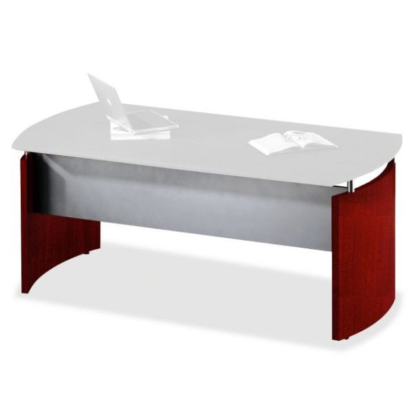 MLNNDBCRY Tiffany Industries Napoli Desk Base With Curved End Panels, 29-1/2w x 1-1/4d x 25-1/4h, Sierra Chry