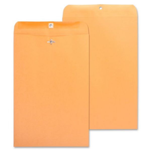 BSN36666 Business Source Gummed 10" x 15" Clasp Envelopes