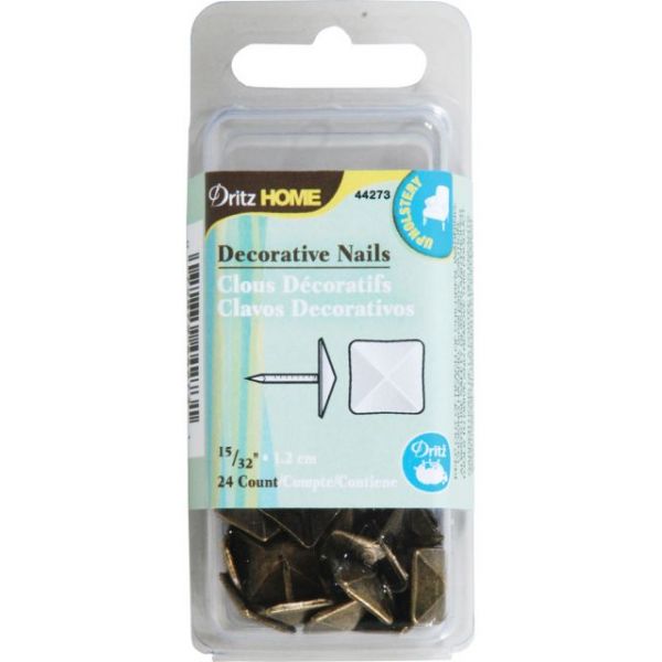 NOTM100054 Upholstery Decorative Nails 15/32" 24/Pkg