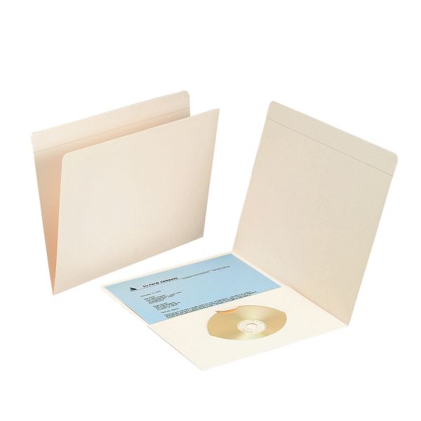 SMD10315 Smead File Folders, Straight Top Tab, Letter, Manila, 50/Box