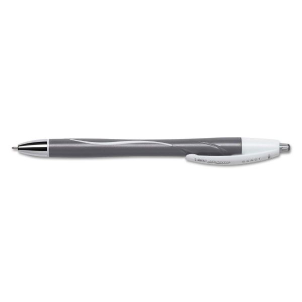 BICVCGN11BK BIC Atlantis Exact Retractable Ballpoint Pen, Black Ink, .7mm, Fine, Dozen