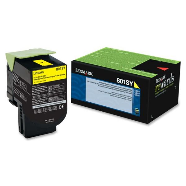SYNX3402628 Lexmark 801SY Yellow Return Program Toner Cartridge (80C1SY0)
