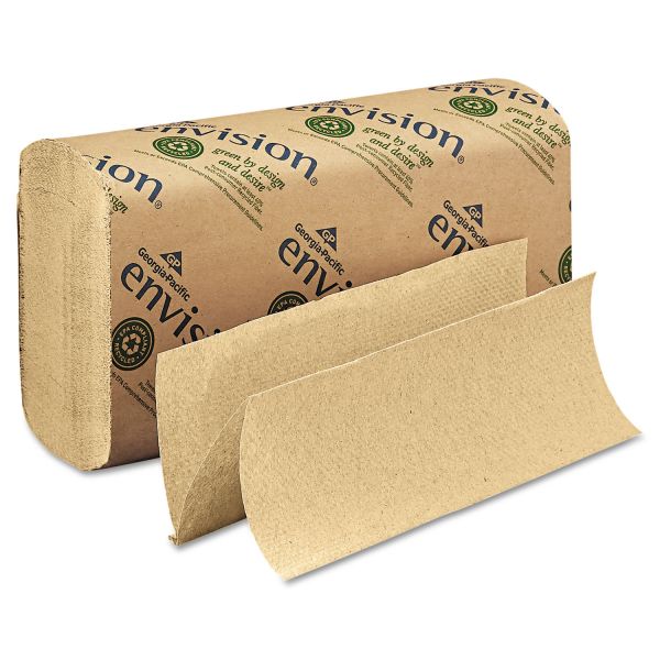 GPC23304 Georgia Pacific Professional Multifold Paper Towel, 9 1/5 x 9 2/5, 1-Ply, Brown, 250 Sheets/Pack, 16 Packs/Carton