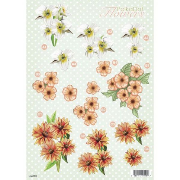NOTM076121 3D Die-Cut Decoupage Sheet 8.3"X11.69"