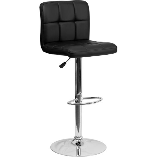 FHFDS810MODBKGG Flash Furniture Contemporary Quilted Barstool