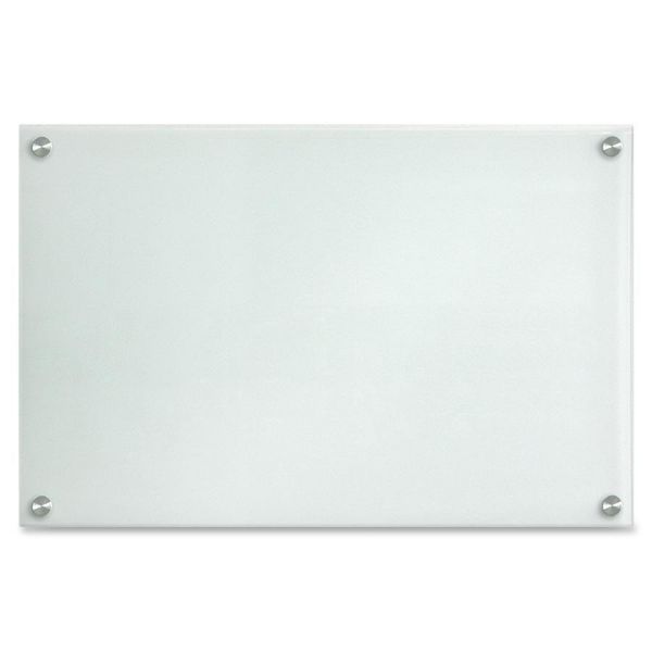 LLR52504 Lorell 24" x 14" Frosted Glass Dry Erase Whiteboard