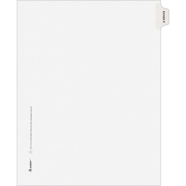 AVE82117 Avery Legal Exhibit Index Dividers