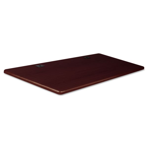 BLT90305 BALT Height-Adjustable Flipper Table Top, Rectangular, 60w x 24d, Mahogany