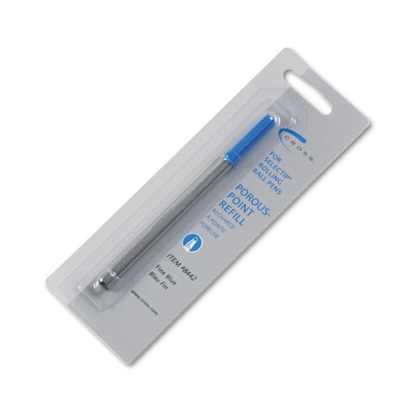 CRO8442 Cross Refill for Selectip Porous Point Pens, Fine, Blue Ink