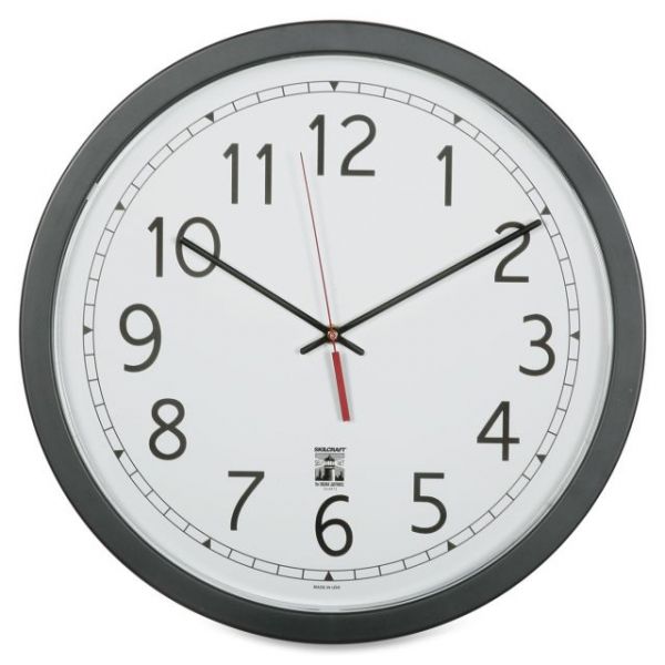 NSN6238825 SKILCRAFT Round Self Set Wall Clock