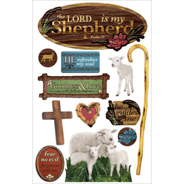 NOTM207285 Paper House 3D Stickers 4.5"x8.5"
