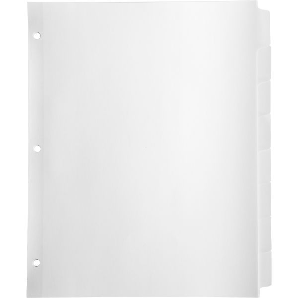 BSN36684 Business Source Plain Tab Index Dividers