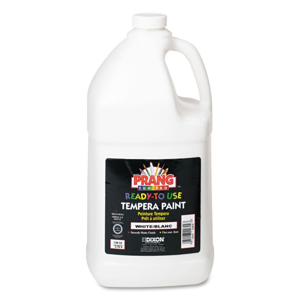 DIX22809 Prang Ready-to-Use Tempera Paint, White, 1 gal