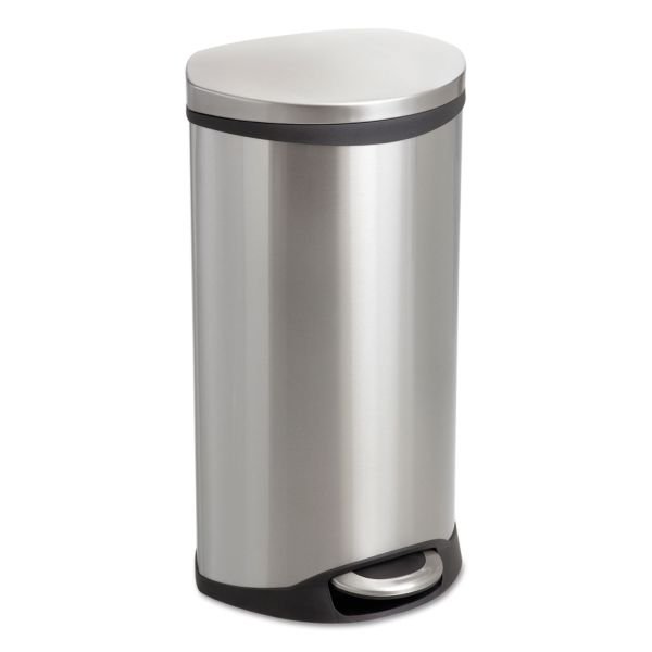 SAF9902SS Safco Step-On Medical Receptacle, 7.5gal, Stainless Steel