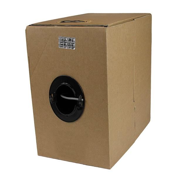 SYNX3735897 StarTech.com 1000 ft Roll of Gray Plenum CMP Cat5e Solid UTP Bulk Cable