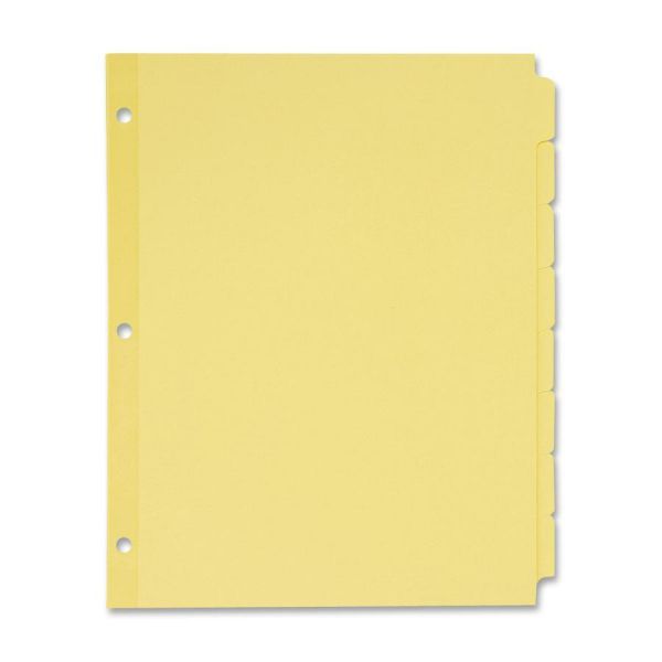 AVE11505 Avery Write-On Plain-Tab Dividers, 8-Tab, Manila Tab, Letter, 24 Sets