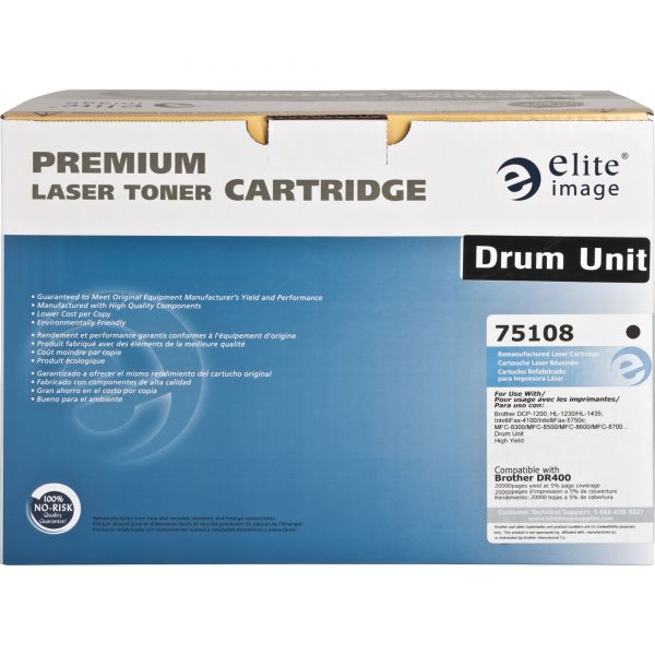 ELI75108 Elite Image 75108 Remanufactured Laser Drum for OEM DR400