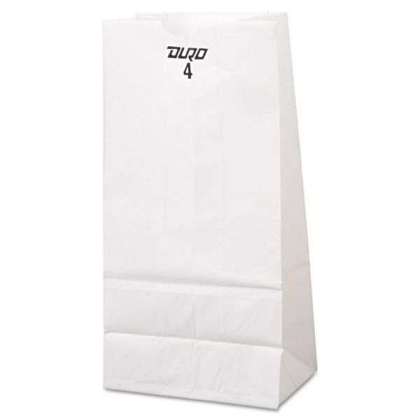 BAGGW4500 General #4 Paper Grocery Bag, 30lb White, Standard 5 x 3 1/3 x 9 3/4, 500 bags