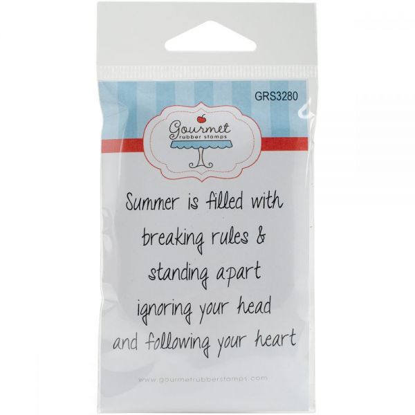 NOTM313389 Gourmet Rubber Stamps Cling Stamps 3.375"X6.75"