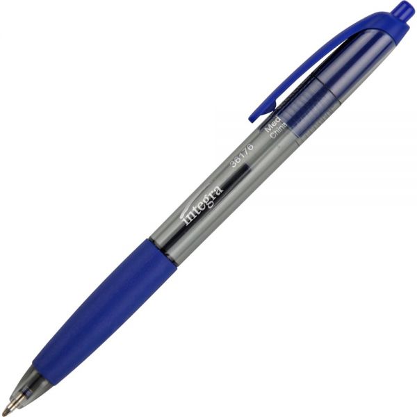 ITA36176 Integra Rubber Grip Retractable Ballpoint Pens