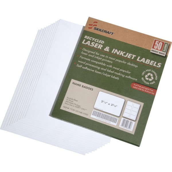 NSN5789299 Skilcraft Name Badge Labels