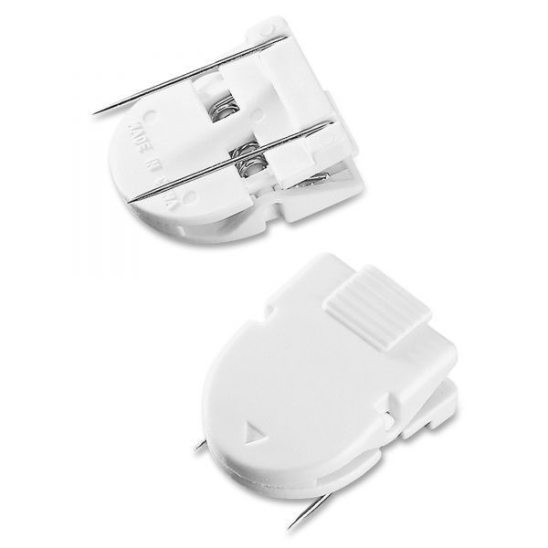 AVT75340 Advantus Panel Wall Clips for Fabric Panels, Jumbo Size, White, 10/Box