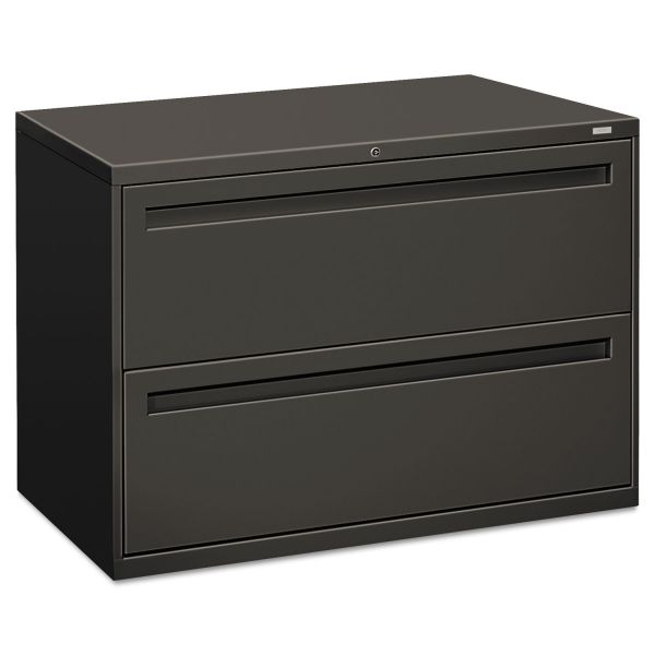 HON792LS HON 700 Series Two-Drawer Lateral File, 42w x 19-1/4d, Charcoal