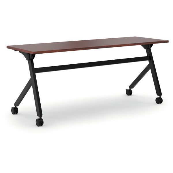 BSXBMPT7224PC HON Multipurpose Table Flip Base Table, 72w x 24d x 29 3/8h, Chestnut