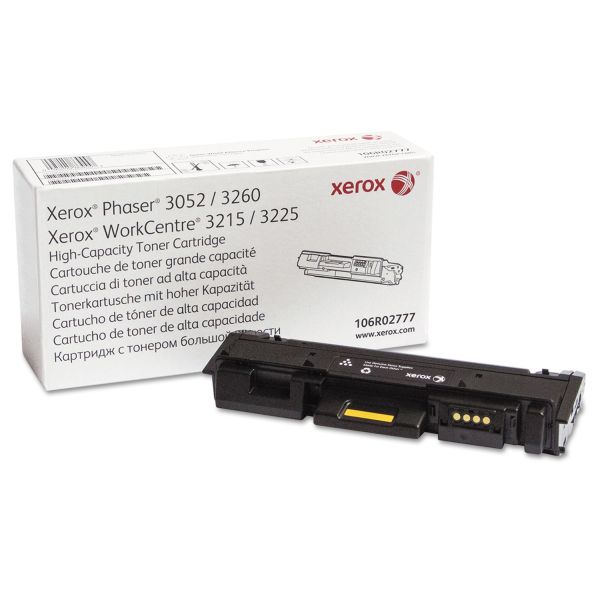 XER106R02777 Xerox 106R02777 High-Capacity Toner, 3000 Page-Yield, Black