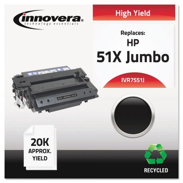 IVR7551J Innovera Remanufactured Q7551X(J) (51XJ) Extra High-Yield Toner, Black