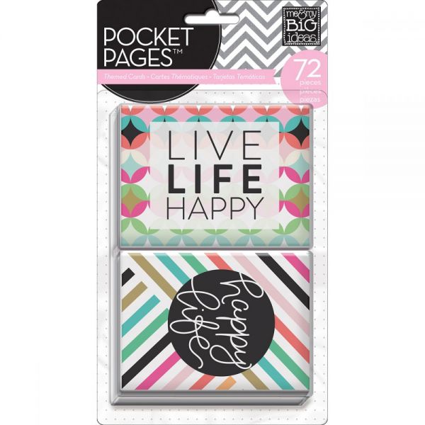 NOTM367754 Me & My Big Ideas Pocket Pages Themed Cards 72/Pkg