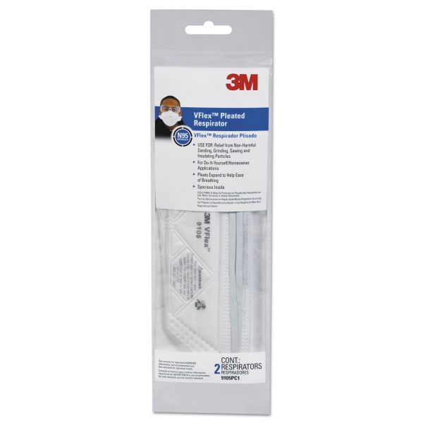 MMM9105 3M VFlex Particulate Respirator N95, Regular, 50/box